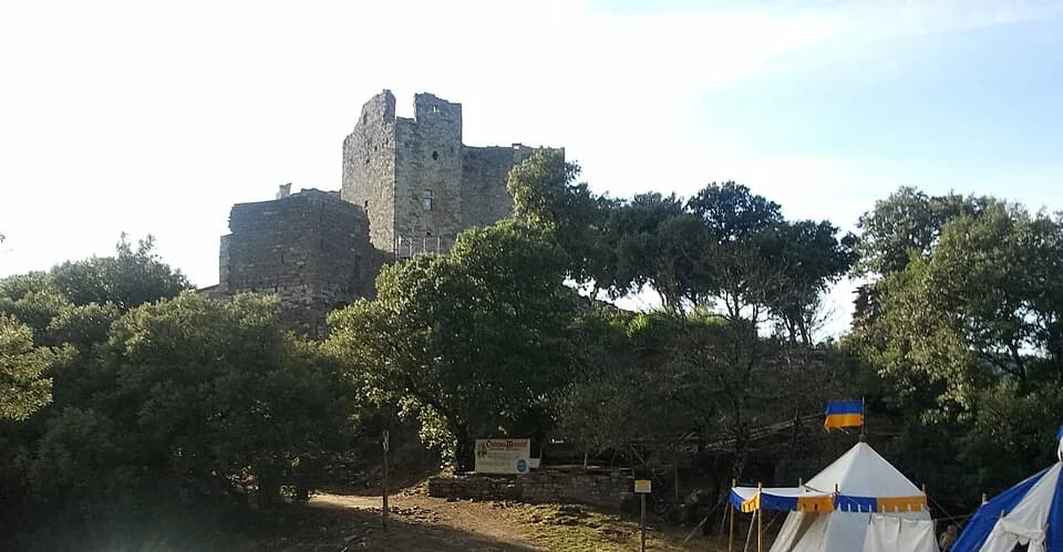 Vue du secteur du départ de « Le Montgrillet » : Chateau de montalet.jpg