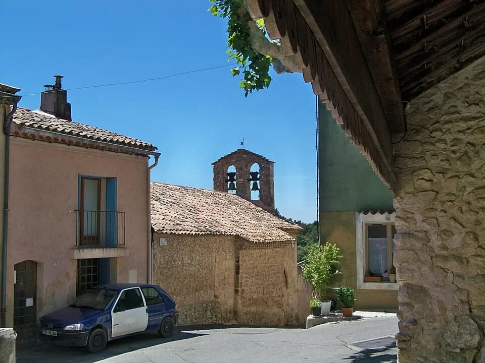 Vue du secteur du départ de « LA BASTIDONNE - Chapelle Saint Julien » : Bastidonne - église ND de Bonne Aventure 1.jpg