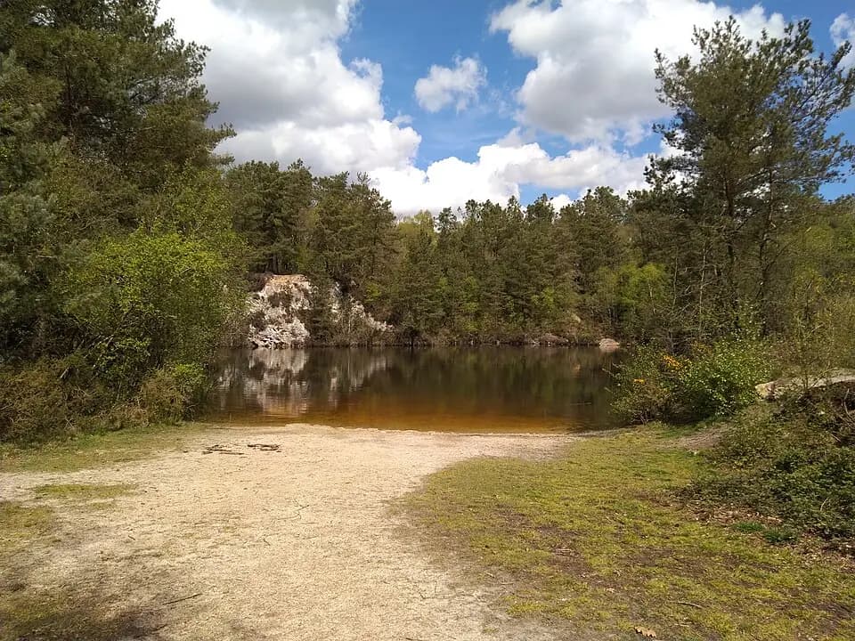 Photo du secteur de « Circuit de la carrière en forêt d'Avaugour » : Lanrodec - Étang de la forêt d'Avaugour et bois Meur 01.jpg