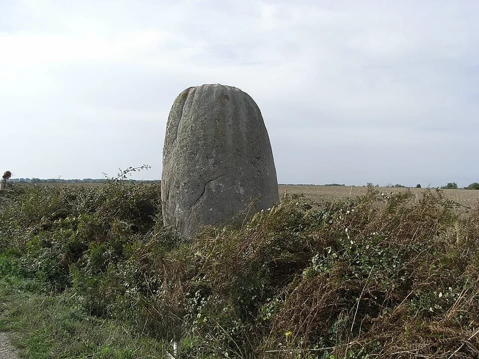 Photo du secteur de « Circuit de la Renaudière » : Menhir dit la pierre levée de la Bretaudière 01.JPG