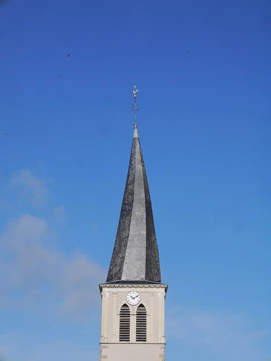 Photo du secteur de « Circuit de » : 49 La Plaine église clocher tors.jpg